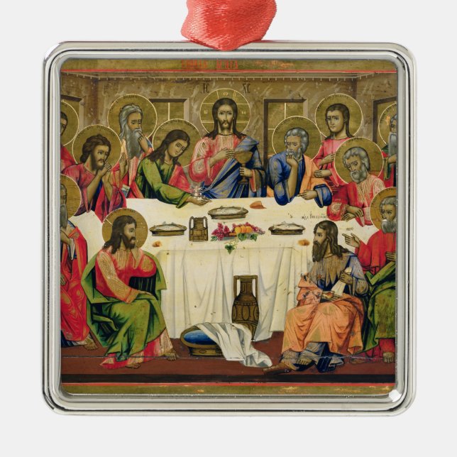 The Last Supper Metal Ornament (Front)