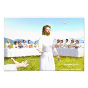 The Last Supper of Jesus ( Eucharist ) Photo Print