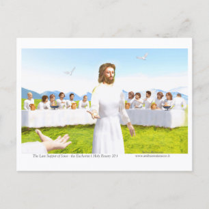 The Last Supper of Jesus - Eucharist Postcard