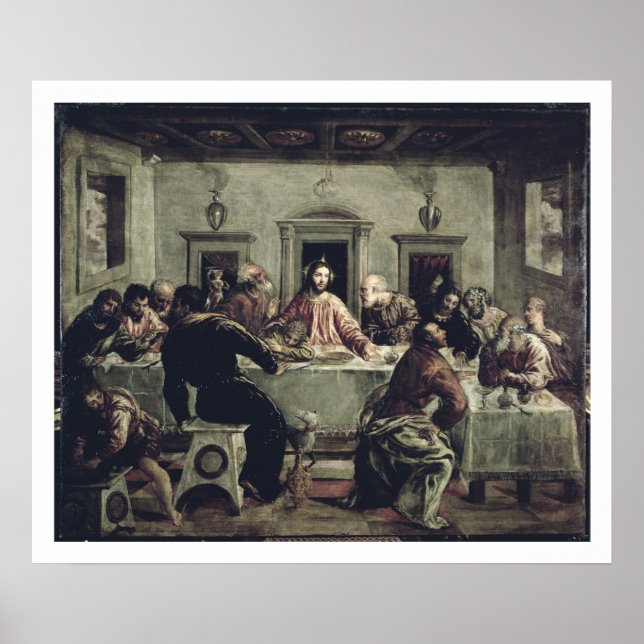 The Last Supper (oil on canvas) 2 Poster (Front)