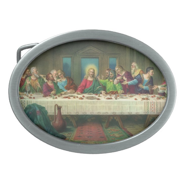 The Last Supper Originally by Leonardo da Vinci Belt Buckle | Zazzle