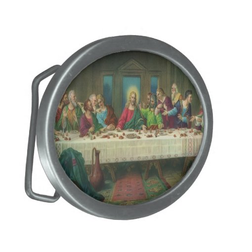 The Last Supper Originally by Leonardo da Vinci Belt Buckle | Zazzle