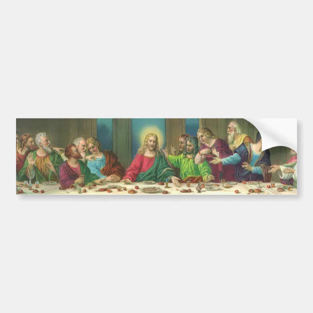 The Last Supper Originally by Leonardo da Vinci Bumper Sticker | Zazzle