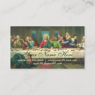 The Last Supper Originally by Leonardo da Vinci Business Card
