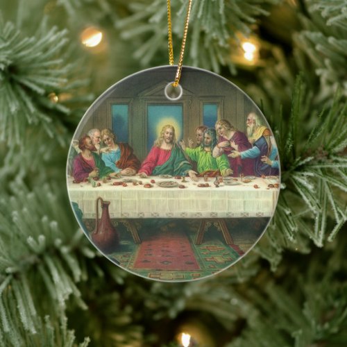 The Last Supper Originally by Leonardo da Vinci Ceramic Ornament