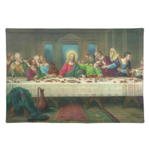 The Last Supper Originally by Leonardo da Vinci Cloth Placemat