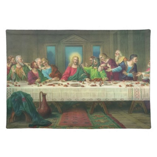 The Last Supper Originally by Leonardo da Vinci Cloth Placemat