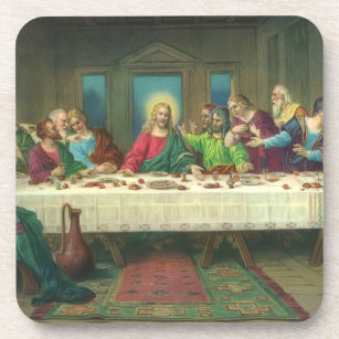 The Last Supper Originally by Leonardo da Vinci Drink Coaster