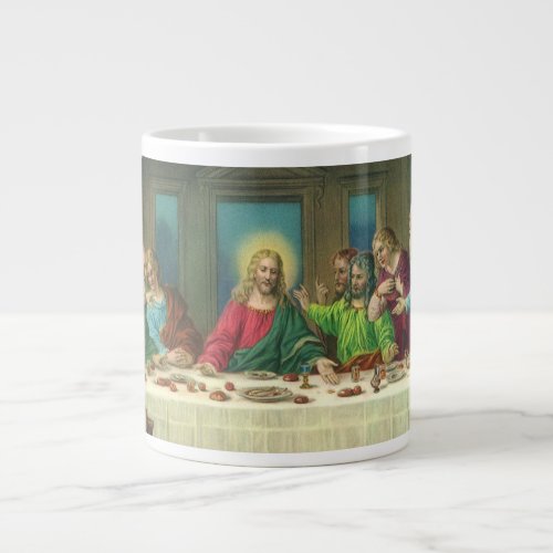 The Last Supper Originally by Leonardo da Vinci Giant Coffee Mug