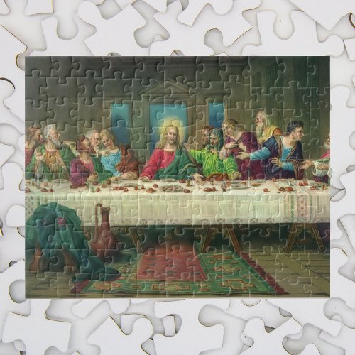 The Last Supper Originally by Leonardo da Vinci Jigsaw Puzzle