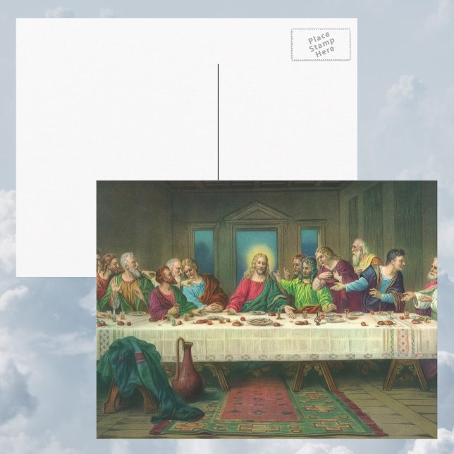 The Last Supper Originally by Leonardo da Vinci Postcard (Creator Uploaded)