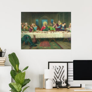 The Last Supper Originally by Leonardo da Vinci Poster