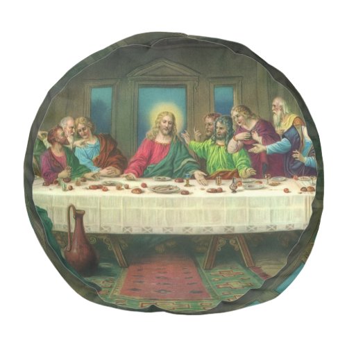 The Last Supper Originally by Leonardo da Vinci Pouf