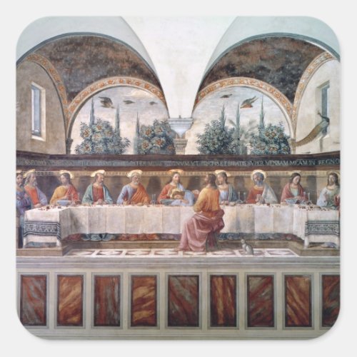 The Last Supper Square Sticker