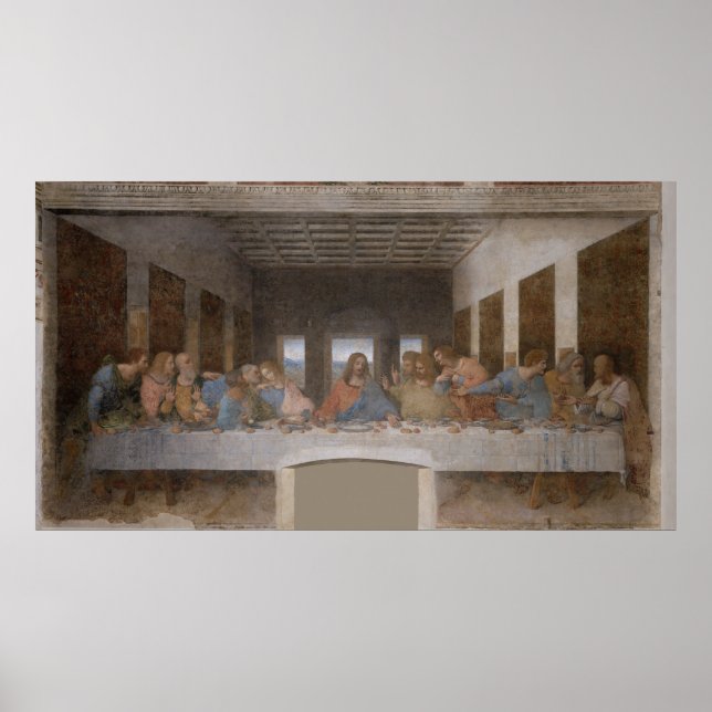 The Last Supper / Última Cena by Leonardo da Vinci Poster (Front)