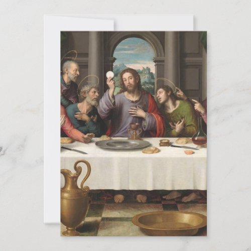 The Last Supper Vicente Juan Masip Invitation