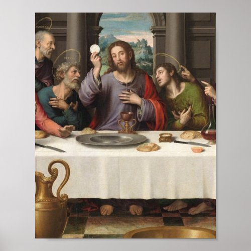 The Last Supper Vicente Juan Masip Poster