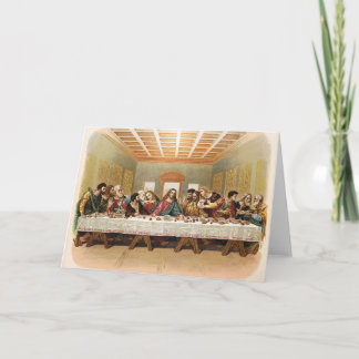 The Last Supper Vintage Art Card