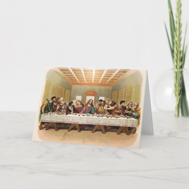 The Last Supper Vintage Art Card (Front)
