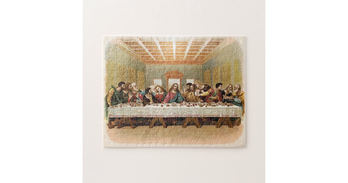 Vintage The Last Supper 1000 Piece Puzzle, Puzzles, Jesus Supper