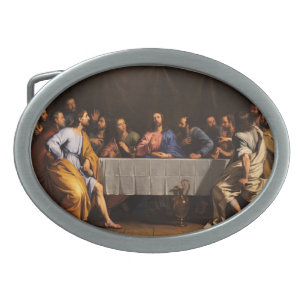 The Last Supper with Disciples Belt Buckle
