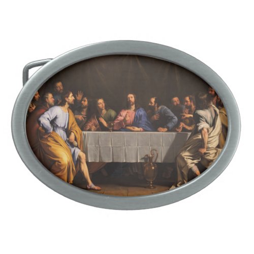 The Last Supper with Disciples Belt Buckle