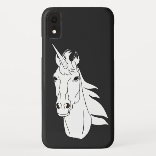 The last unicorn in white iPhone XR case