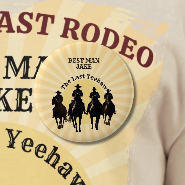 The Last Yeehaw Cowboy Sunset Best Man Bachelor Button (The Last Yeehaw Cowboy Sunset Best Man Bachelor Button)