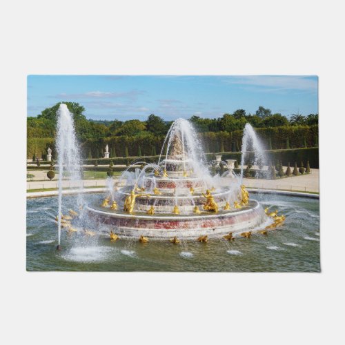 The Latona Fountain in the gardens of Versailles Doormat