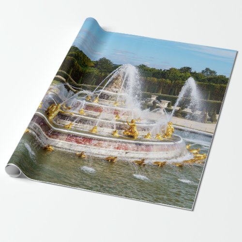 The Latona Fountain in the gardens of Versailles Wrapping Paper