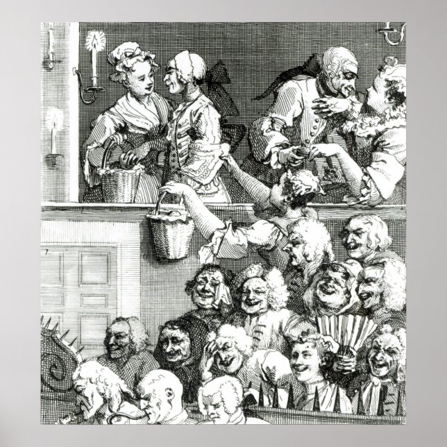 The Laughing Audience, 1733 Poster (Front)