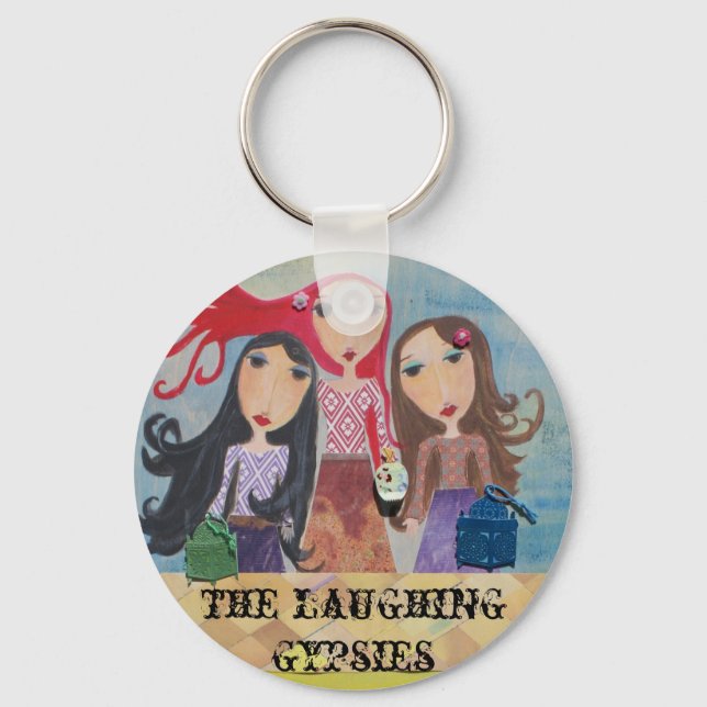 the laughing gypsies keychain (Front)