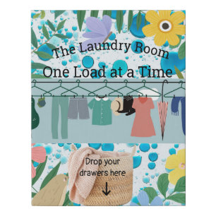 The Laundry Room Faux Wrapped Canvas Print