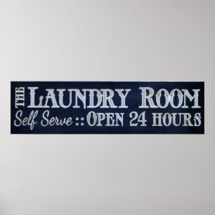 The laundry room sign poster