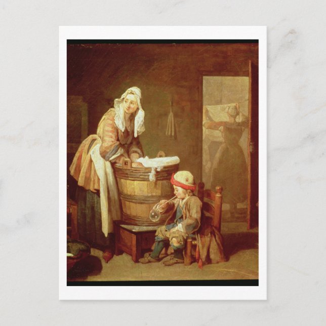The Laundry Woman Postcard (Front)