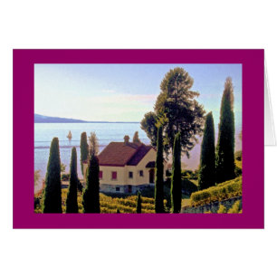 the Lavaux Region, Lake Geneva, Switzerland Cards