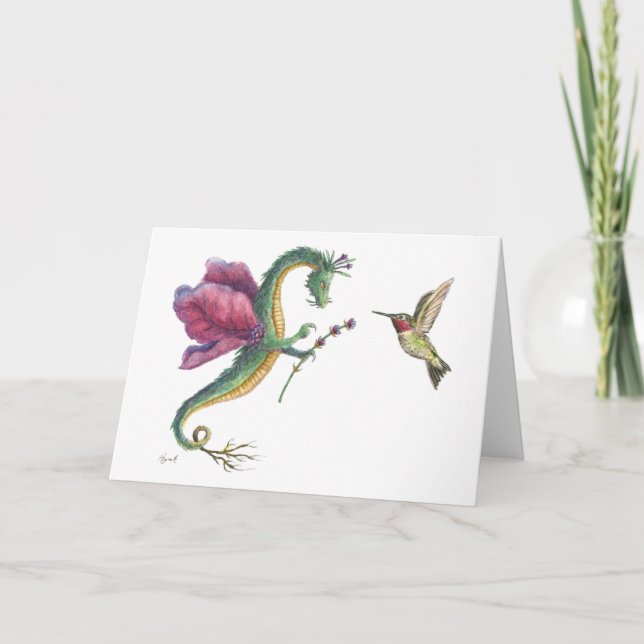 The Lavender Dragon Card (Front)