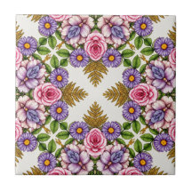 The Lavender Treasury | Vintage Floral Medallion