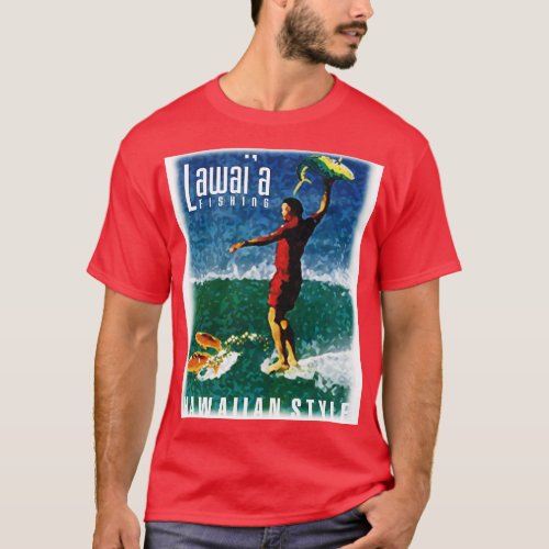 The Lawaia Fisherman Hawaiian Style T_Shirt