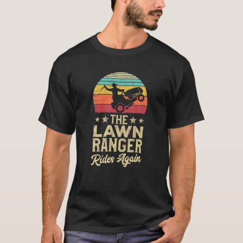 The Lawn Ranger _ Vintage _ Lawn Mowing T_Shirt