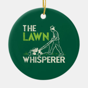 The Lawn Whisperer Ceramic Ornament