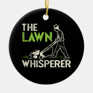 The Lawn Whisperer Ceramic Ornament