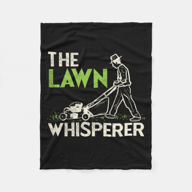 The Lawn Whisperer Fleece Blanket (Front)