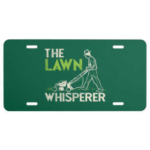 The Lawn Whisperer License Plate