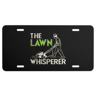 The Lawn Whisperer License Plate