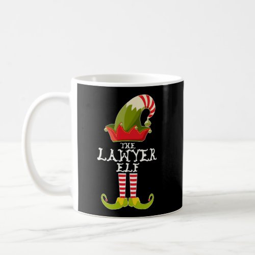 The Lawyer Elf Funny Christmas Gift Matching Famil Coffee Mug