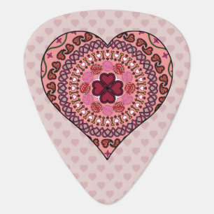 The Layers of the Heart Guitar Pick
