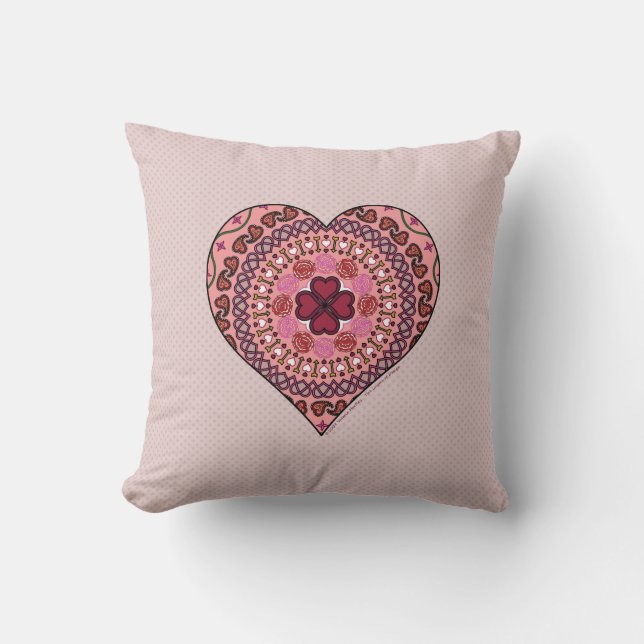 The Layers of the Heart Pillow (Front)