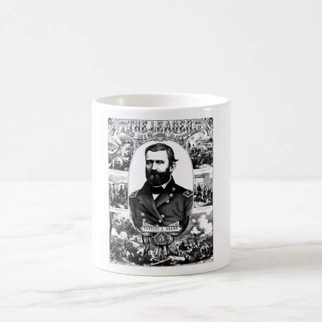 The Leader And His Battles -- Ulysses S. Grant Coffee Mug (Center)