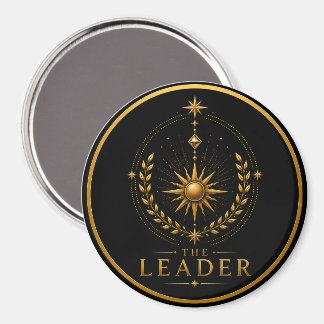 The Leader Leo Archetype Circle Magnet